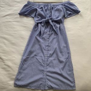 Off the Shoulder Stripped Summer Dress